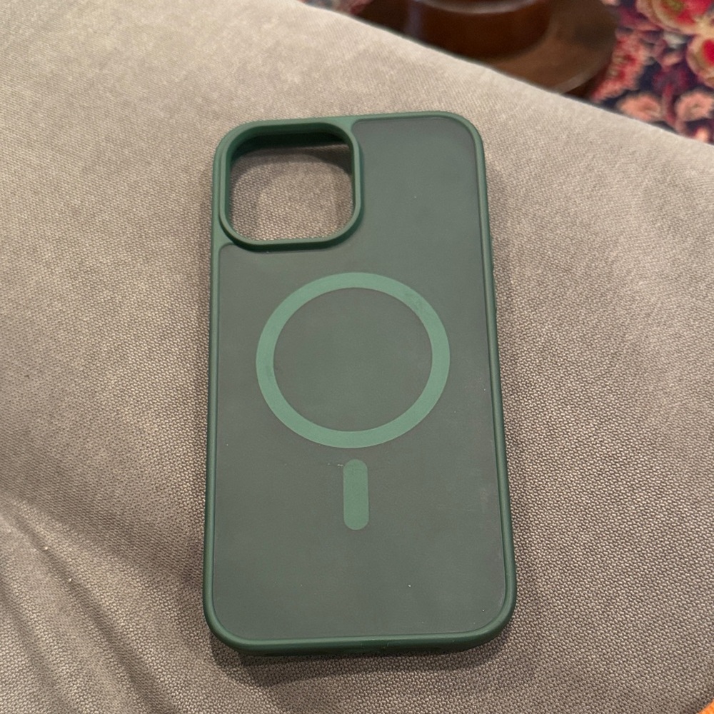 Green Silicone Phone Case Iphone 13 Max